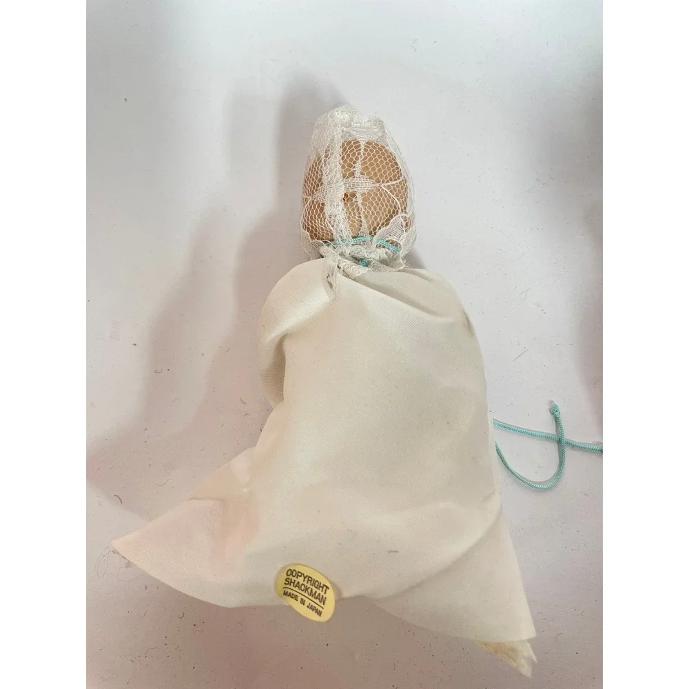 Vintage Shackman Porcelain Baby Doll Japan & Blonde Vinyl Baby Doll‎ Lot 2pc